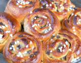 Chelsea buns poires-chocolat