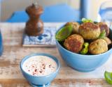 Falafels au pistou et leur petite sauce tahini