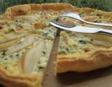 Tarte fine aux poires et à la fourme d'Ambert