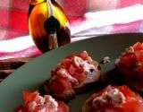 bruschetta à la tomate et au poulet