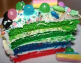 Layer cake technicolor bonbons