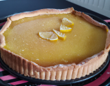 Tarte au citron, pâte aromatisée aux zestes