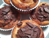 Muffins à la noix de coco et nappage au chocolat