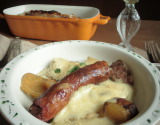 Gratin champenois andouillette/boudin blanc