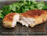 Poulet pané aux noisettes et aux amandes