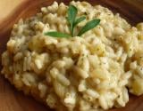 Risotto d'inspiration iranienne aux aubergines et au kashk