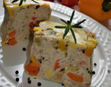 Terrine de poivrons au poulet et au fromage frais