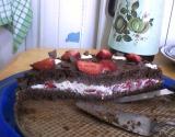 Tarte aux fraises et au chocolat