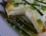 Cake aux asperges et mozzarella