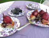 Gâteau aux poires au vin et au cassis