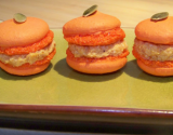 Macarons au foie gras et au potimarron