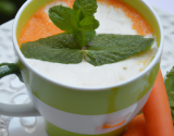 Cappuccino de carottes à la menthe