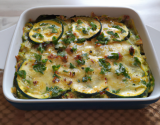 Gratin de courgettes persillées