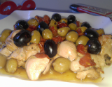 Sauté de dinde aux olives