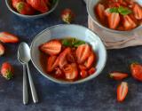 Soupe de tomates, Fraises du Périgord IGP et son sirop au citron vert