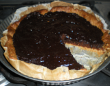 Tarte chocolat et  noix de coco