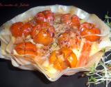 Tartelettes croustillantes tomates cerise, fromage