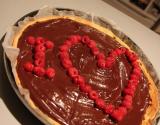 Tarte au chocolat et framboises à la crème de thé