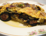 Omelette aux aubergines