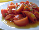 Salade de tomates au jus