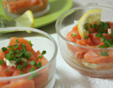 Tartare de saumon très léger