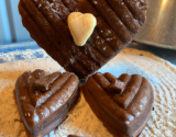 Gâteau au chocolat, ganache croquante et cœur fondant