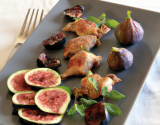 Filets de lapin grillés aux figues fraîches