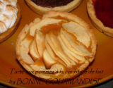 Tarte fine aux pommes et à la confiture de lait