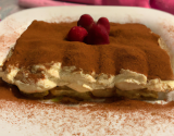 Tiramisu à la framboise pour les amoureux