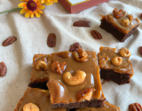 Brownies aux cacahuètes caramélisées et cannelle