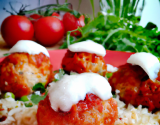 Boulettes de risotto aux tomates séchées et mozzarella