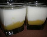 Panna cotta sur lit de lemon curd