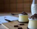 Petits pots de crème au chocolat blanc