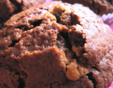 Muffins au chocolat, cœur de spéculoos