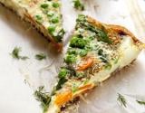 Quiche aux petits pois et carottes