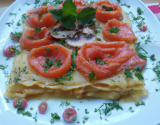 Lasagnes au carpaccio de saumon