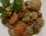 Daube de veau aux carottes et olives vertes