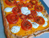 Tarte tomate, moutarde, mozzarella