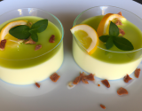 Panna cotta citron vert - chocolat blanc