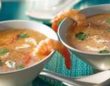 Potage piquant aux crevettes