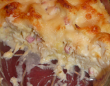 Gratin de chou-fleur au jambon et gouda