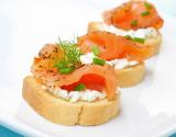 Toasts saumon fumé, mascarpone