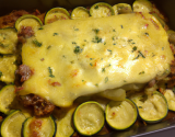 Gratin de courgettes au veau