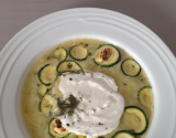 Velouté de courgette à la feta