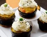 Cupcakes japonisants au saumon, wasabi et fromage à la crème Elle & Vire