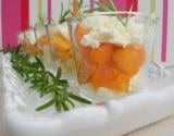 Verrine de chèvre aux abricots