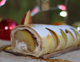 Bûche de Noël légère aux pommes