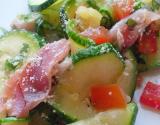 Salade de courgette aux saveurs italiennes