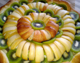 Couronne de pommes aux kiwis