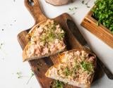 Rillettes de truite fumée aux graines germées